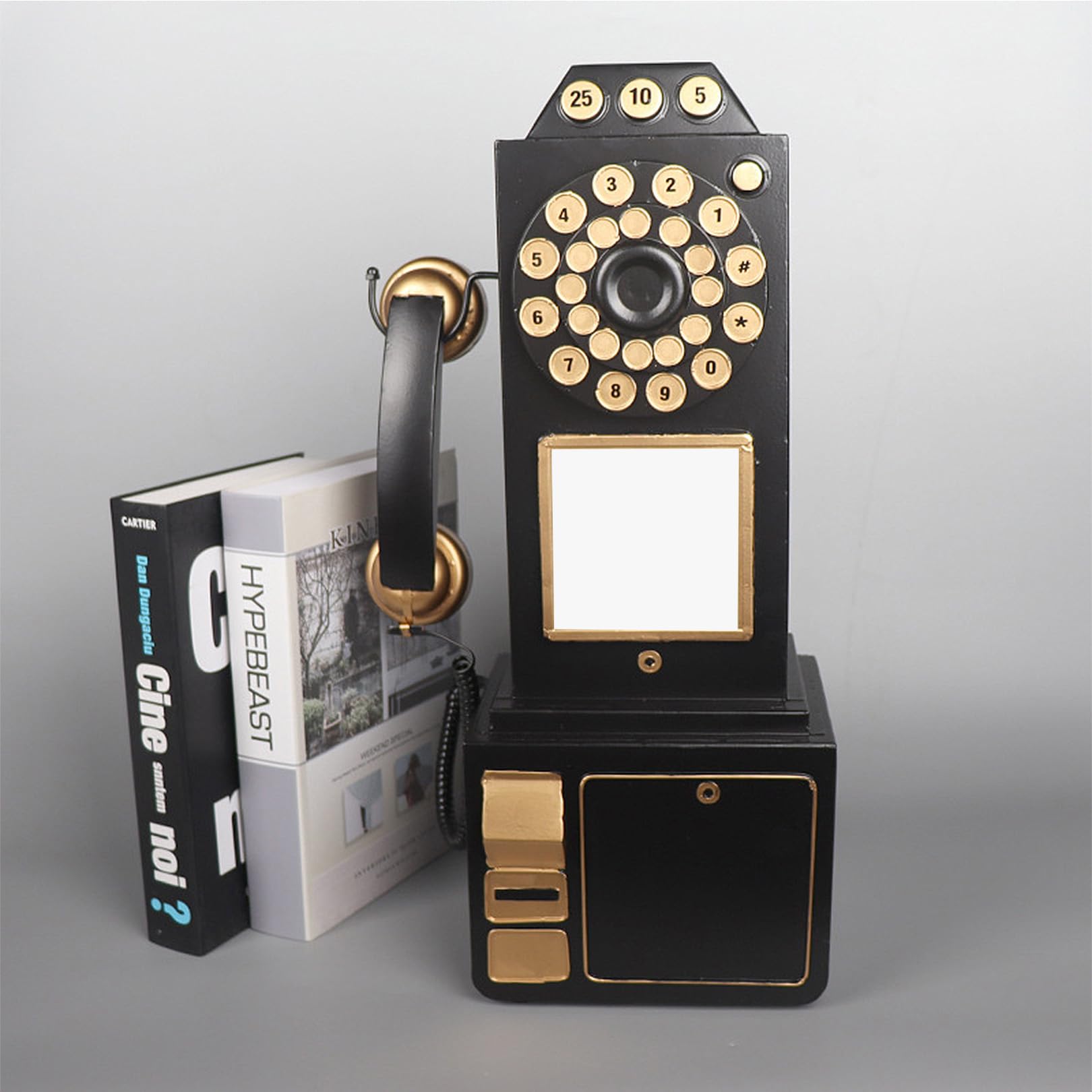 ヴィンテージ 電話　インテリア　ディスプレイ Amazon | アンティーク電話装飾 ヴィンテージ 回転ダイヤル電話